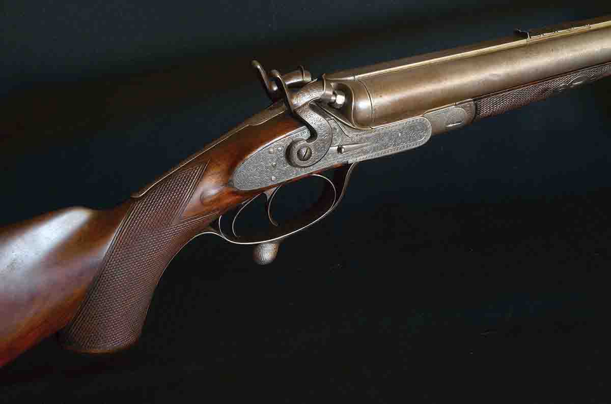 This .577 Snider combination gun, made by Jos. Braddell & Sons, looks like a fine shotgun of the era (early 1870s) and handles like one as well.